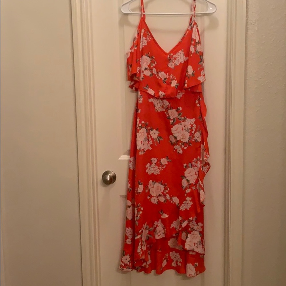 Floral wrap dress